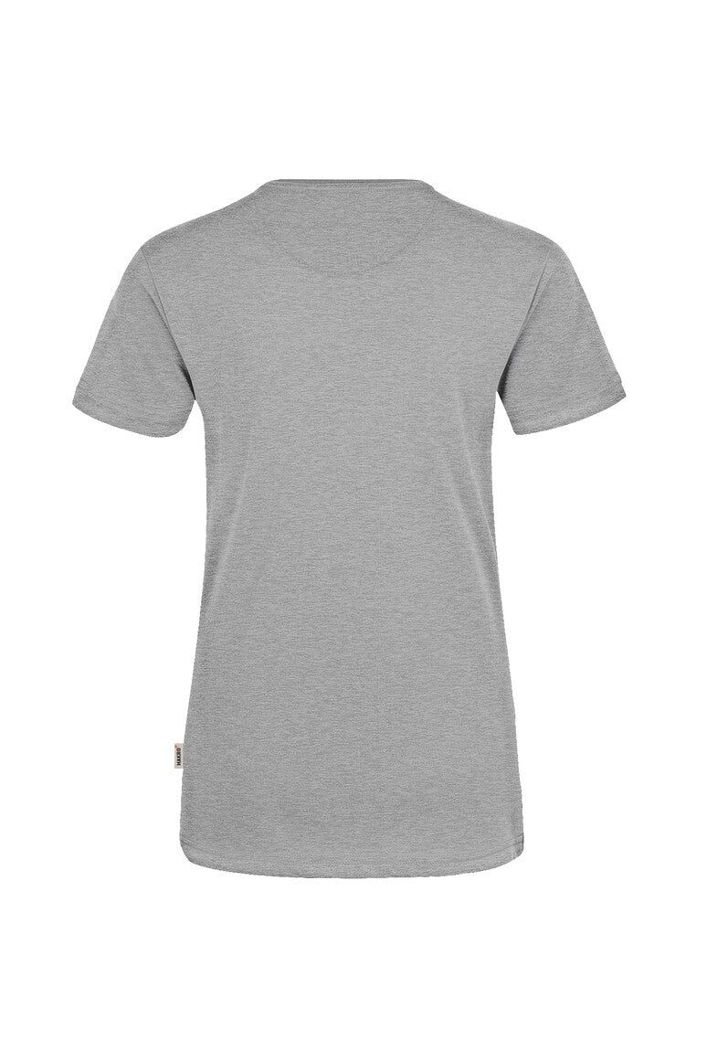 HAKRO Damen V-Shirt Mikralinar® grau meliert