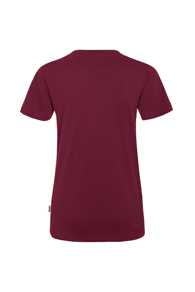 HAKRO Damen V-Shirt Mikralinar® weinrot