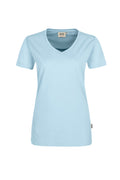 HAKRO Damen V-Shirt Mikralinar® eisblau