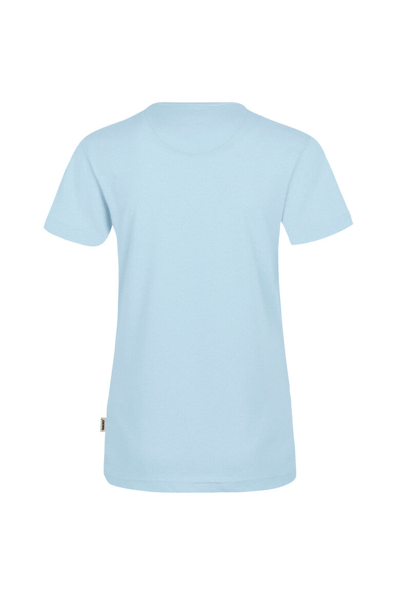 HAKRO Damen V-Shirt Mikralinar® eisblau