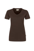 HAKRO Damen V-Shirt Mikralinar® schokolade