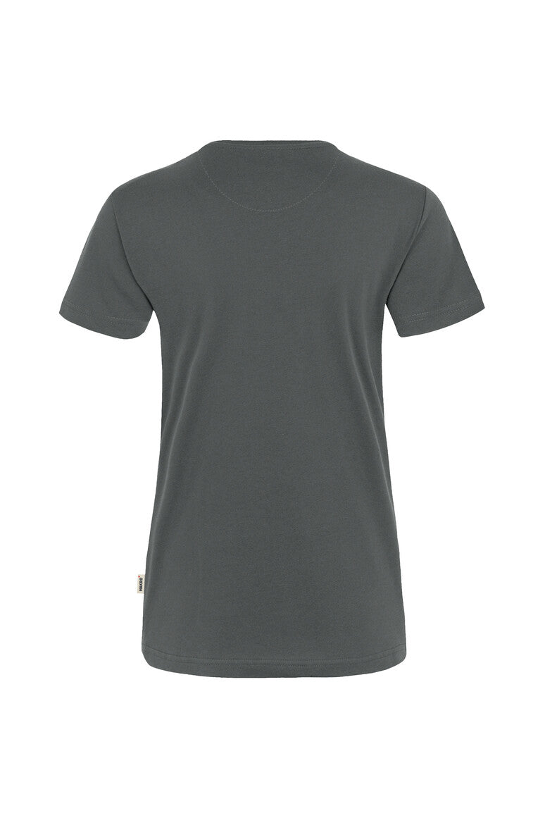 HAKRO Damen V-Shirt Mikralinar® anthrazit