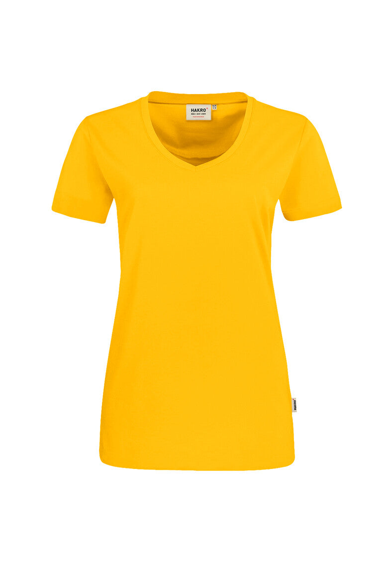 HAKRO Damen V-Shirt Mikralinar® sonne