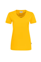 HAKRO Damen V-Shirt Mikralinar® sonne