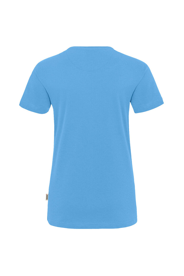 HAKRO Damen V-Shirt Mikralinar® malibublau