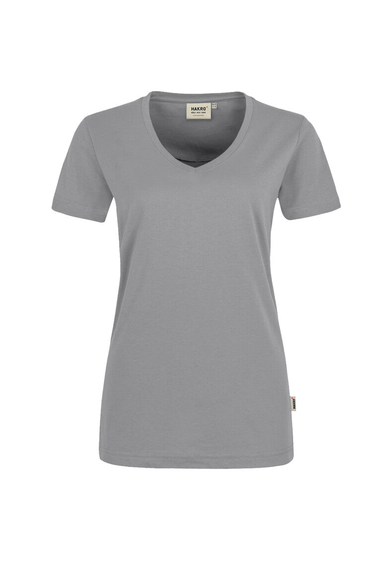 HAKRO Damen V-Shirt Mikralinar® titan