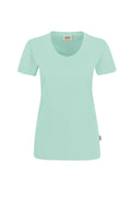 HAKRO Damen V-Shirt Mikralinar® eisgrün