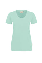 HAKRO Damen V-Shirt Mikralinar® eisgrün