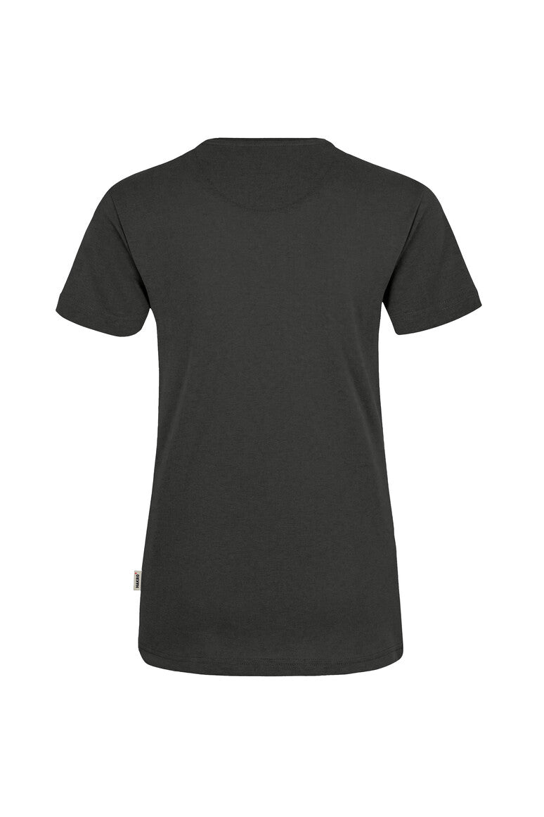 HAKRO Damen V-Shirt Mikralinar® karbongrau