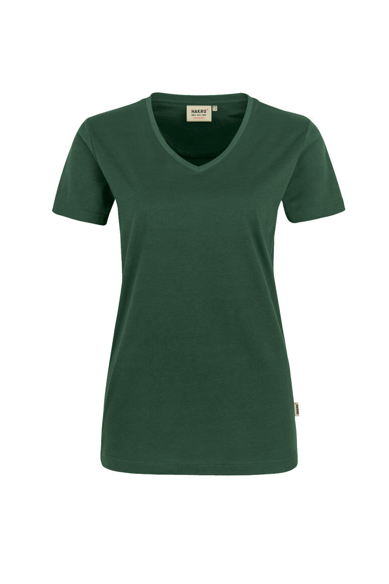 HAKRO Damen V-Shirt Mikralinar® tanne