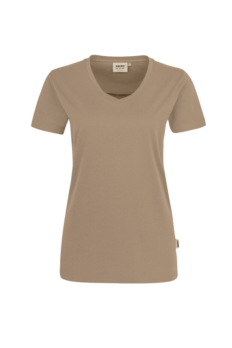 HAKRO Damen V-Shirt Mikralinar® khaki