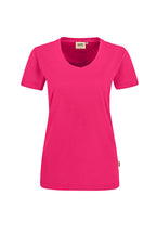 HAKRO Damen V-Shirt Mikralinar® magenta