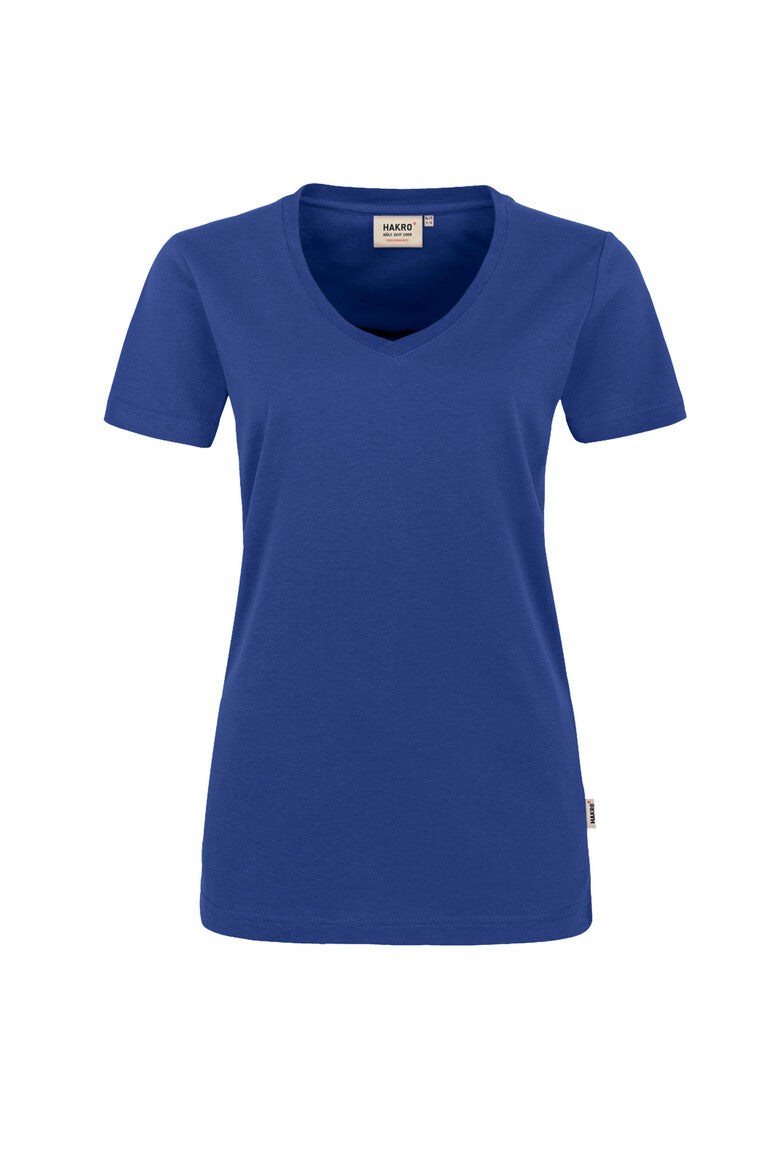 HAKRO Damen V-Shirt Mikralinar® ultramarinblau