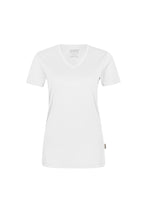 HAKRO Damen V-Shirt COOLMAX® weiß