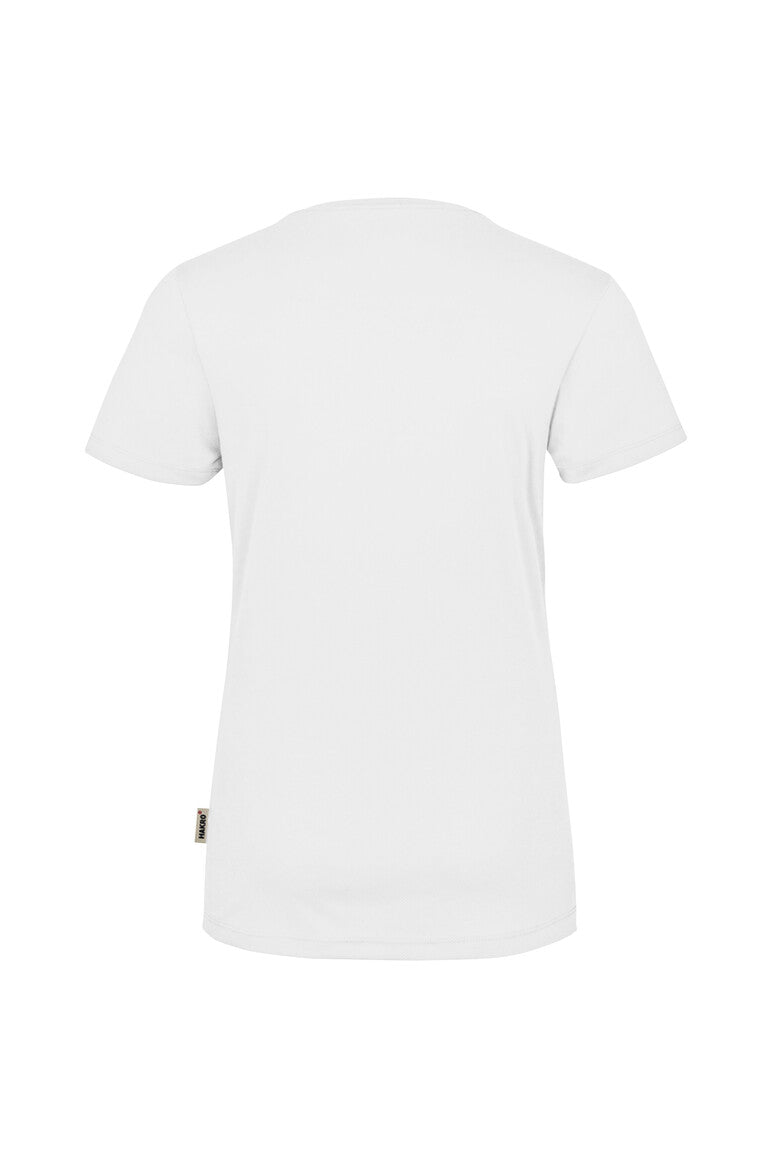 HAKRO Damen V-Shirt COOLMAX® weiß