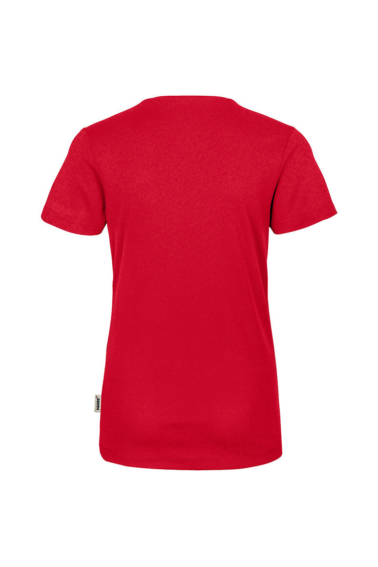 HAKRO Damen V-Shirt COOLMAX® rot