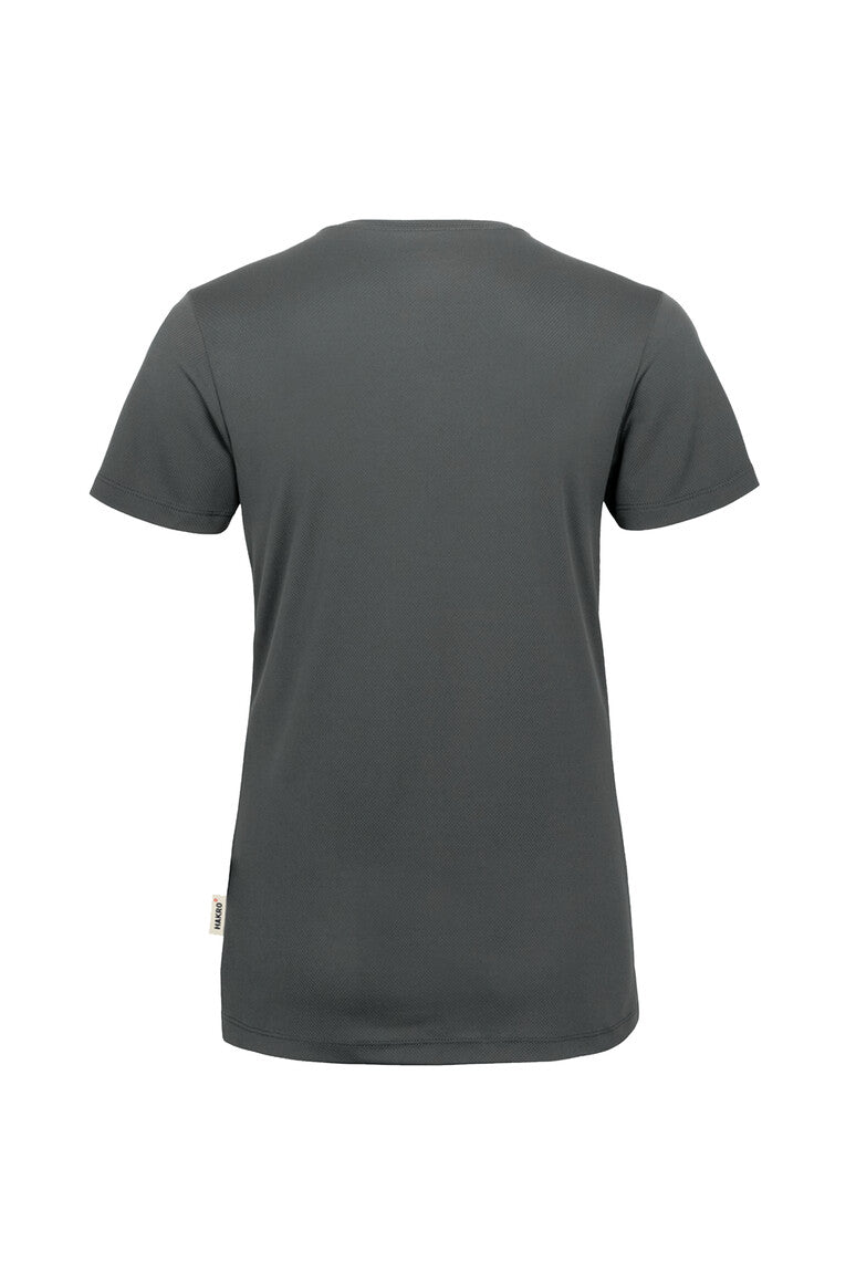 HAKRO Damen V-Shirt COOLMAX® anthrazit