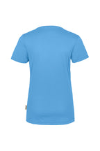 HAKRO Damen V-Shirt COOLMAX® malibublau