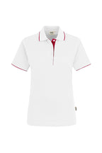 HAKRO Damen Poloshirt Casual weiß/rot
