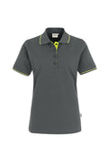 HAKRO Damen Poloshirt Casual anthrazit/kiwi