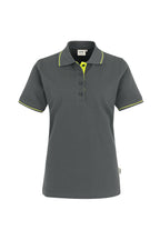 HAKRO Damen Poloshirt Casual anthrazit/kiwi