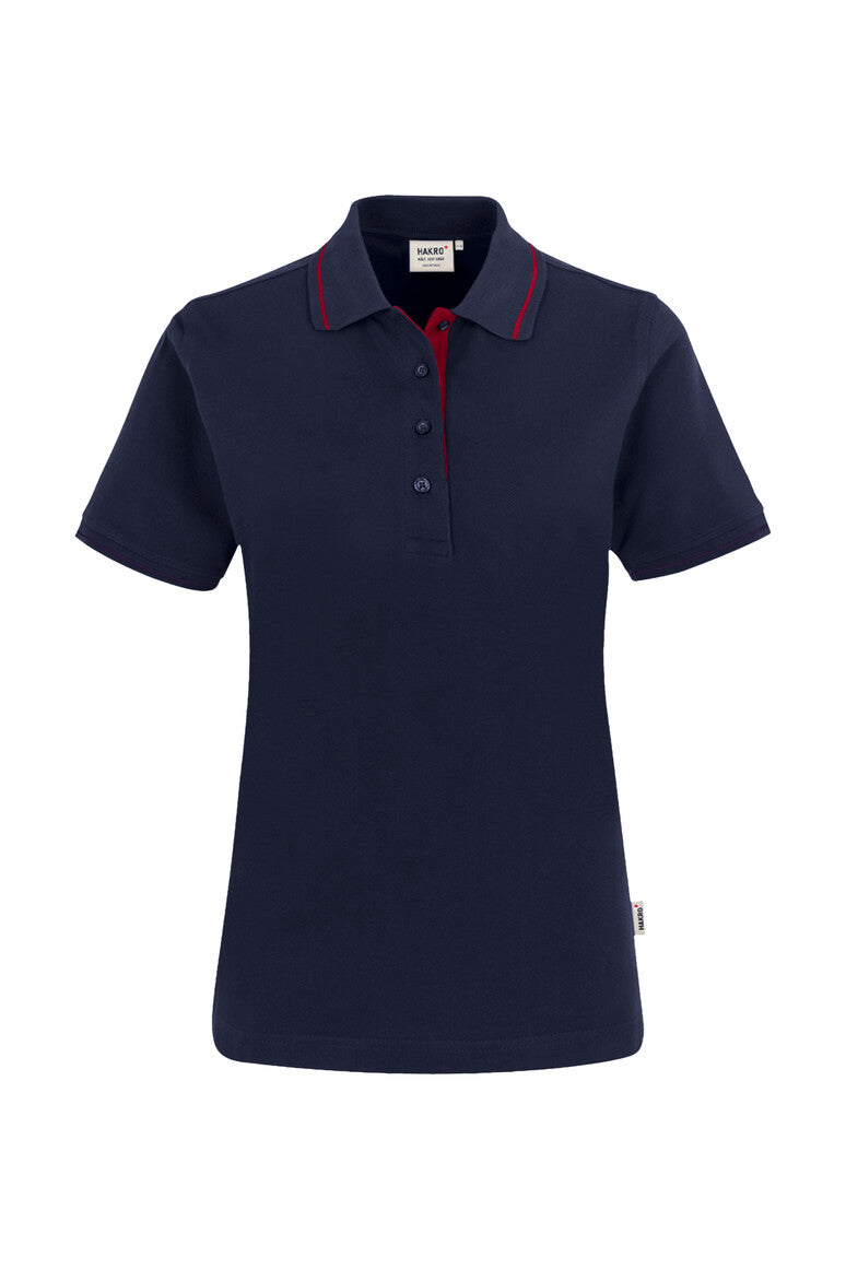 HAKRO Damen Poloshirt Casual tinte/rot