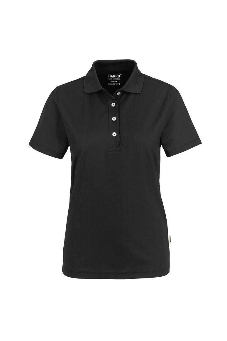 HAKRO Damen Poloshirt COOLMAX® schwarz