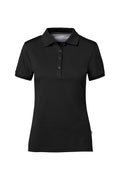 HAKRO Cotton Tec® Damen Poloshirt schwarz