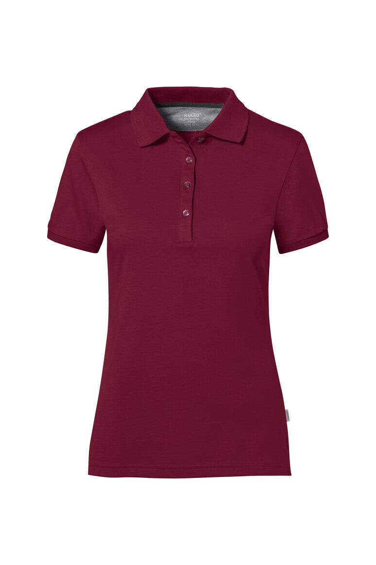 HAKRO Cotton Tec® Damen Poloshirt weinrot