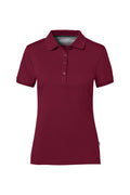 HAKRO Cotton Tec® Damen Poloshirt weinrot