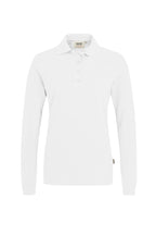 HAKRO Damen Longsleeve-Poloshirt Mikralinar® weiß