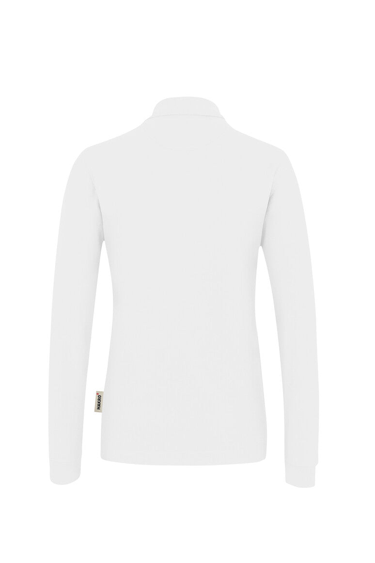 HAKRO Damen Longsleeve-Poloshirt Mikralinar® weiß