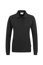 HAKRO Damen Longsleeve-Poloshirt Mikralinar® schwarz