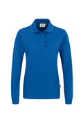 HAKRO Damen Longsleeve-Poloshirt Mikralinar® royalblau