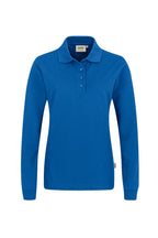 HAKRO Damen Longsleeve-Poloshirt Mikralinar® royalblau
