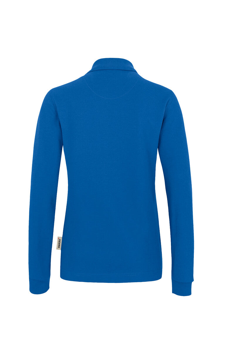 HAKRO Damen Longsleeve-Poloshirt Mikralinar® royalblau