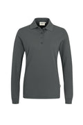 HAKRO Damen Longsleeve-Poloshirt Mikralinar® anthrazit