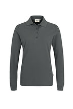 HAKRO Damen Longsleeve-Poloshirt Mikralinar® anthrazit