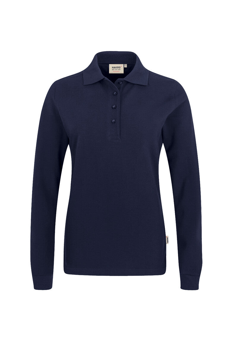 HAKRO Damen Longsleeve-Poloshirt Mikralinar® tinte
