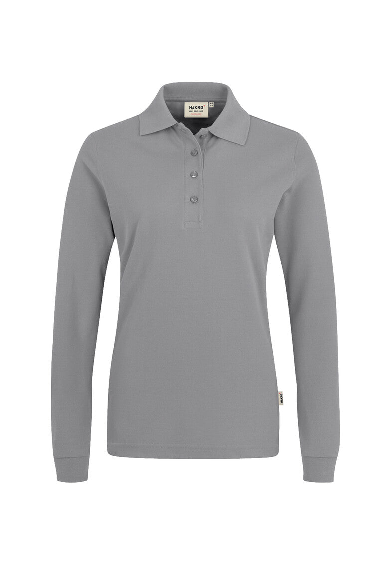 HAKRO Damen Longsleeve-Poloshirt Mikralinar® titan