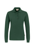 HAKRO Damen Longsleeve-Poloshirt Mikralinar® tanne