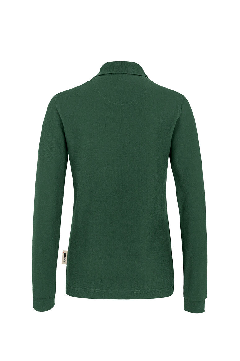 HAKRO Damen Longsleeve-Poloshirt Mikralinar® tanne