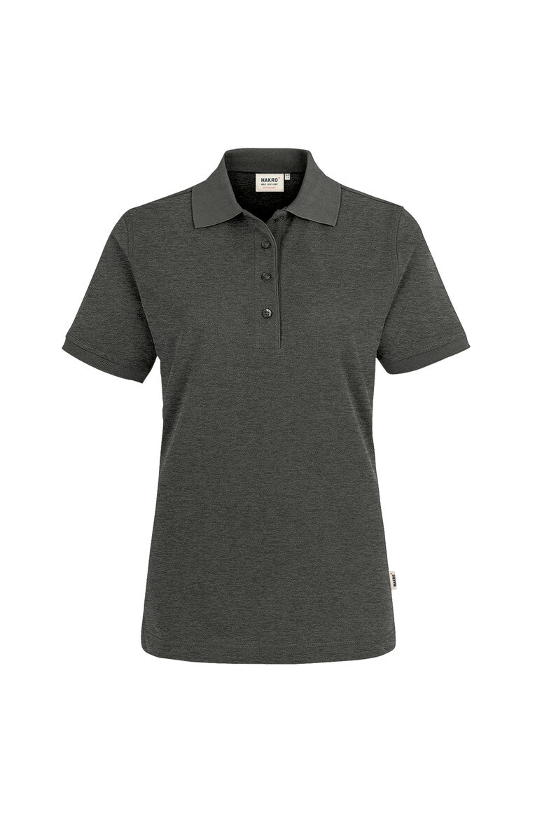 HAKRO Damen Poloshirt Mikralinar® anthrazit meliert