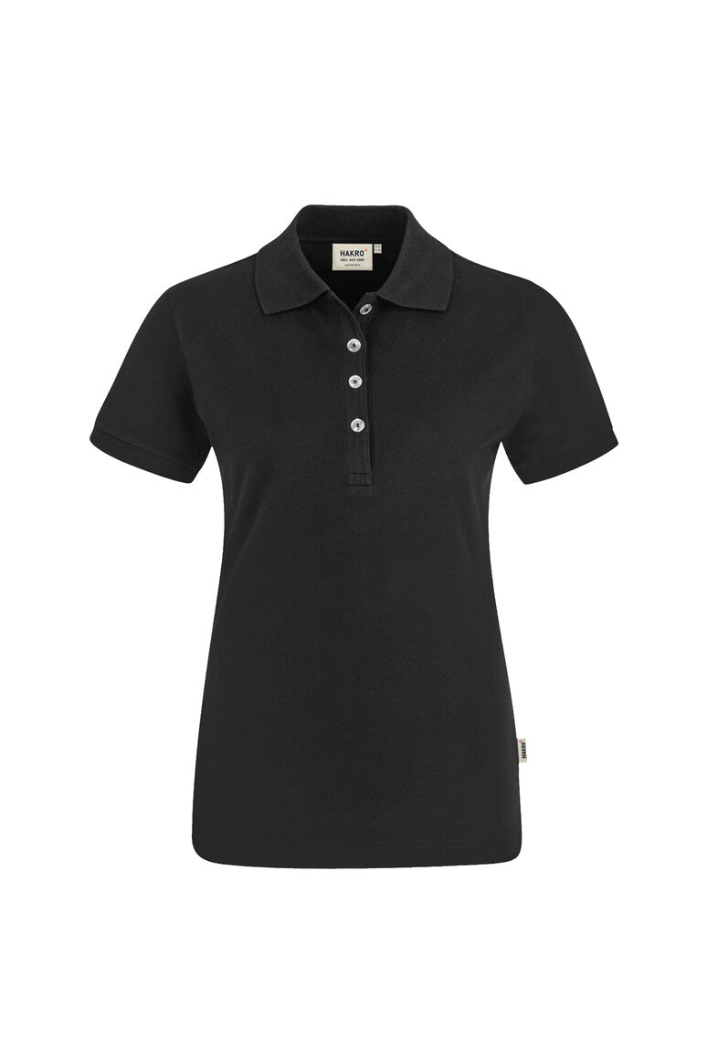 HAKRO Damen Poloshirt Stretch schwarz
