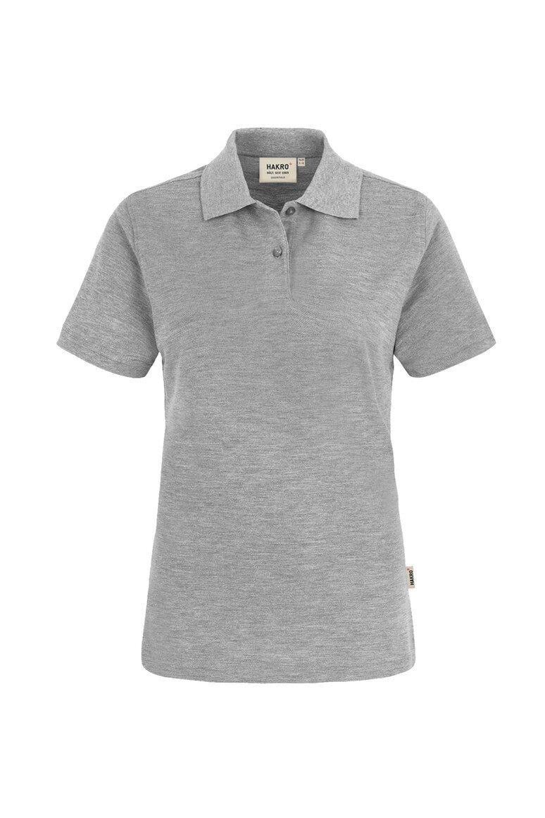 HAKRO Damen Poloshirt Top grau meliert