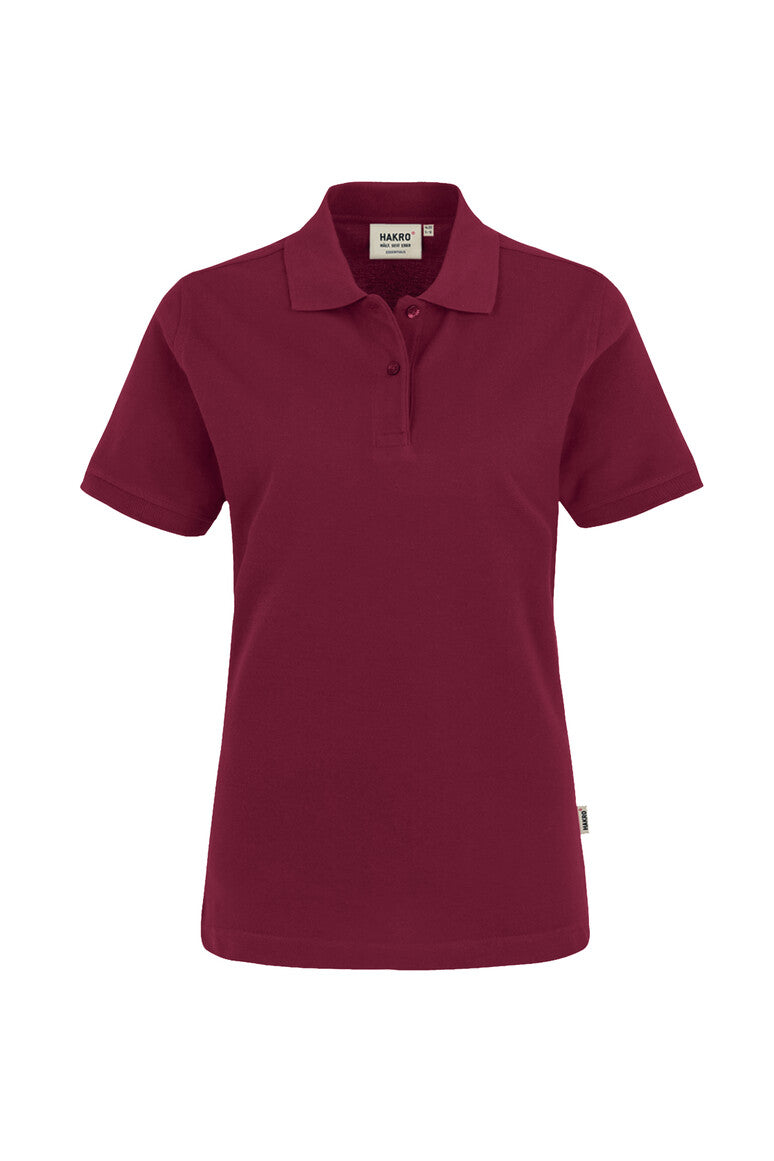 HAKRO Damen Poloshirt Top weinrot