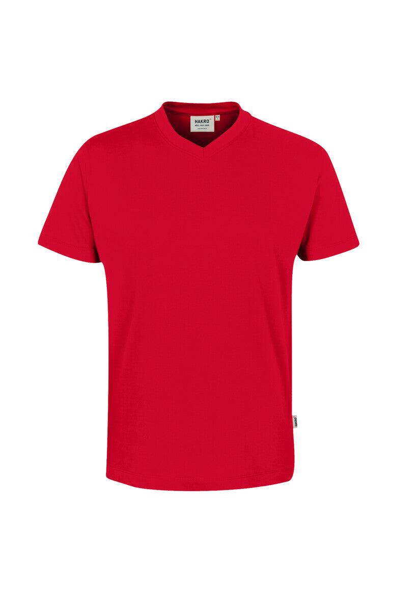 HAKRO V-Shirt Classic rot
