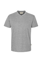 HAKRO V-Shirt Classic grau meliert