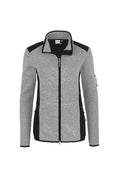 HAKRO Damen Strickfleecejacke Churchill grau meliert