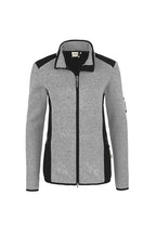 HAKRO Damen Strickfleecejacke Churchill grau meliert